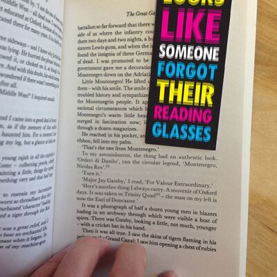 Reading Glasses Funny Magnetic Bookmark