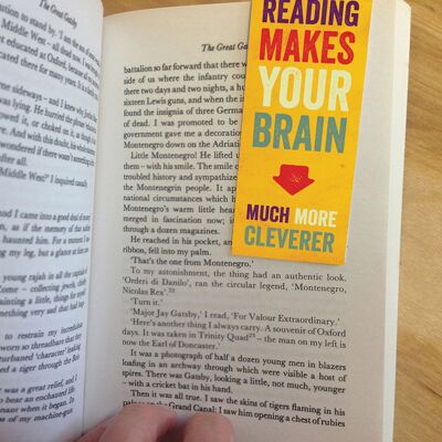 Brain Cleverer Funny Magnetic Bookmark