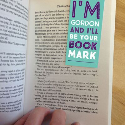 Gordon Funny Magnetic Bookmark