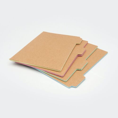 A6 (Set Of 4) Tab Notebooks