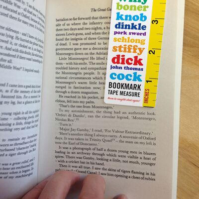 Cock Measure Funny Magnetic Bookmark