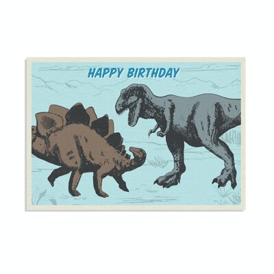 Tarjeta de cumpleaños - Tierra Prehistórica