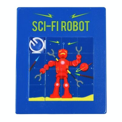 Schiebepuzzle - Sci-Fi-Roboter