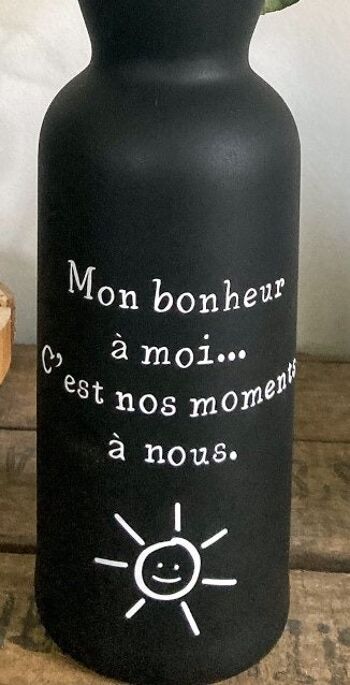 Vase message bonheur 2