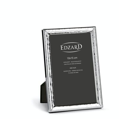 Photo frame Riga (10x15 cm), silver-plated, tarnish-proof, incl. hanger, portrait and landscape format
