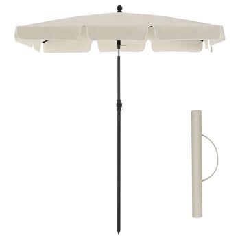 Parasol 200 x 125 cm beige 9