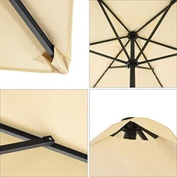 Parasol 300 x 200 cm beige 5