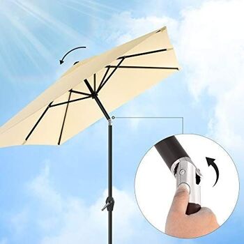 Parasol 300 x 200 cm beige 8