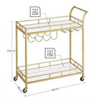 Serverwagen avec plateau glacé 9