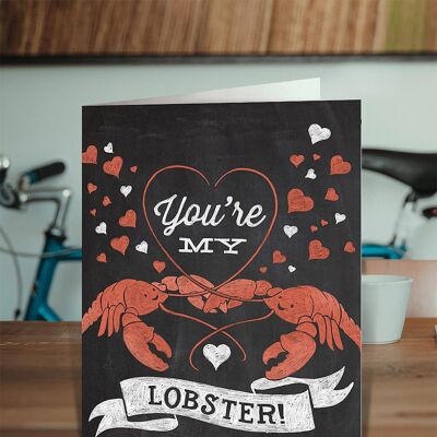 You're My Lobster Funny Valentines Card