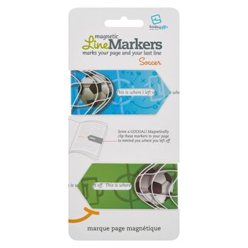 Linemarkers Ensemble de 2 signets magnétiques / Marqueur de page - Divers modèles 24