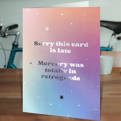 Mercury In Retrograde Birthday Card