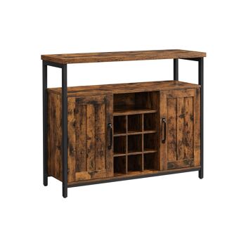 Homestorecity Industrieel Dressoir - Vintage brun-zwart 1