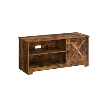 Homestorecity tv-meubel met planken - rustieke landelijke stijl - bruin 1