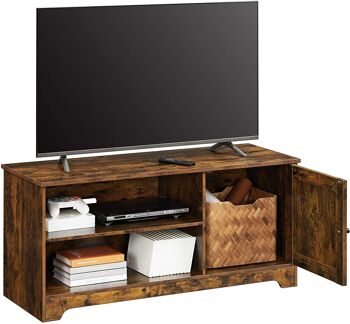 Homestorecity tv-meubel met planken - rustieke landelijke stijl - bruin 7