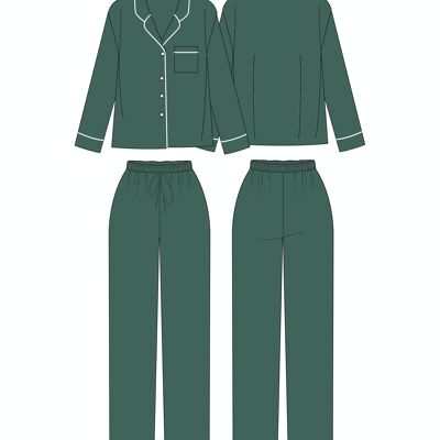 Pyjama en bambou vert