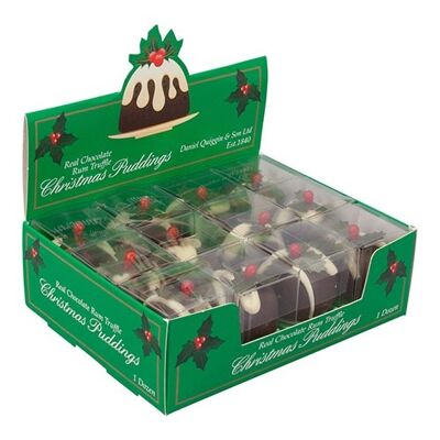Rum Truffle Christmas Puddings – 50g - Pack (12)