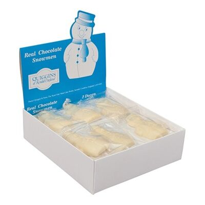 White Chocolate Snowmen – 26g - Pack (24)