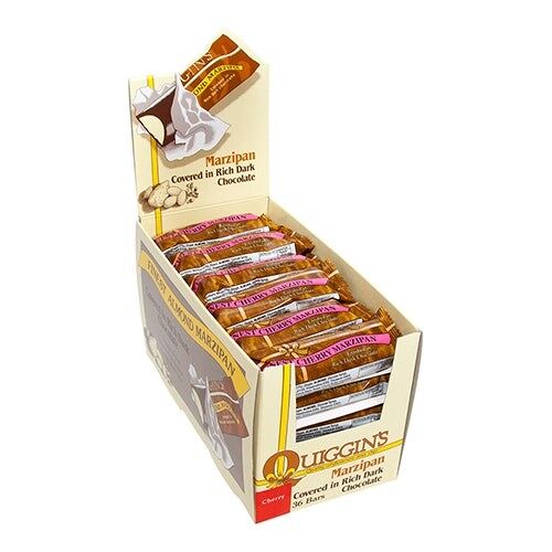 Plain Chocolate Covered Cherry Marzipan Bars – 50g - Pack(36)