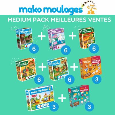 Medium pack meilleures ventes/ best sellers mako moulages