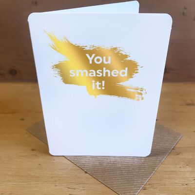 You Smashed It Funny Exams Congratulations Small Card