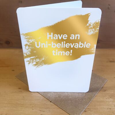 Uni-believable Time Funny Good Luck Uni Small Card