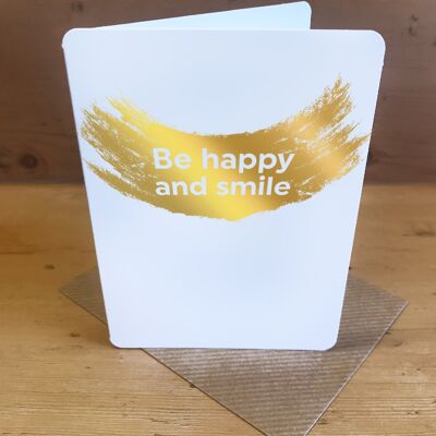 Be Happy And Smile Birthday Small Card