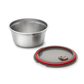 Round Microwavable Stainless Steel lunch box 950ml 4