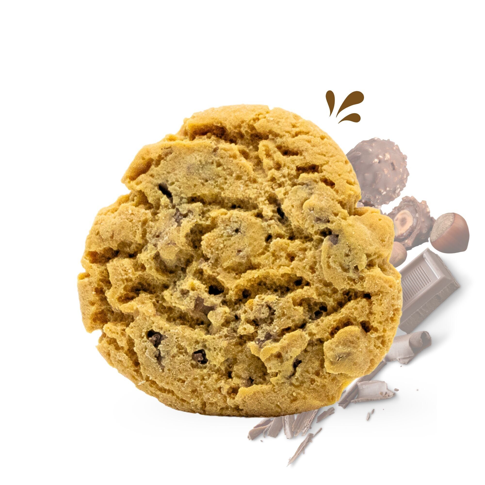 Biscotto fondente in cera profumata pralina roccia primavera