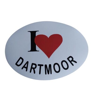 Je ❤️ Dartmoor Sticker