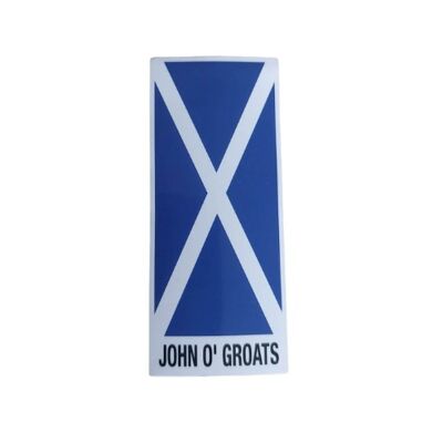 John O' Groats Number Plate Sticker