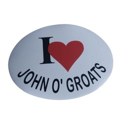 Ich ❤️ John O' Groats Aufkleber