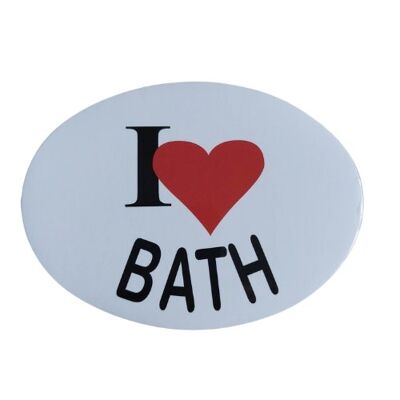 Small I ❤️ Bath Sticker