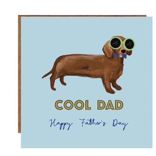 Cool Dad Sausage Dog Card