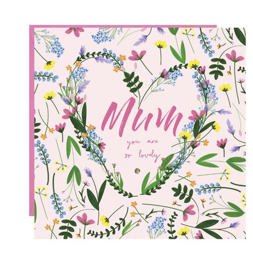 Mum Wild Flowers Card