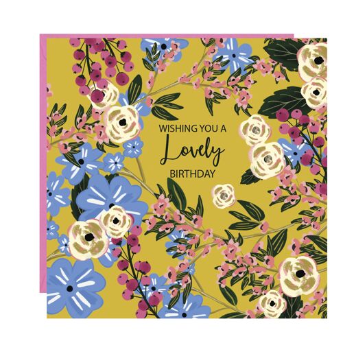 Lovely Birthday Floral Card