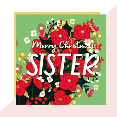 Cartolina di Natale sorella