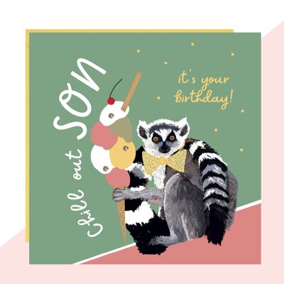 Chill Out Son Birthday Card