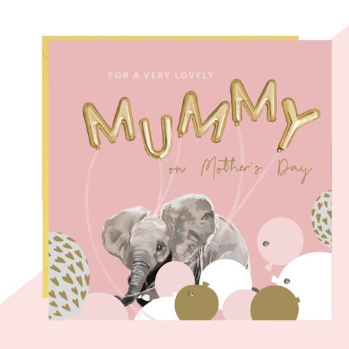 Mother's Day 'MUMMY' Balloon Card