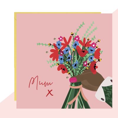 Flowers For Mum Card