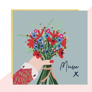 Carte Bouquet pour maman