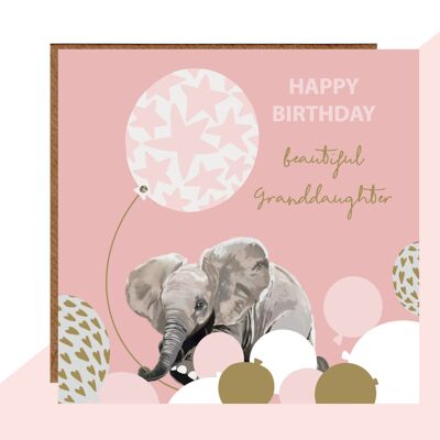 Beautiful Granddaughter Birthday Card