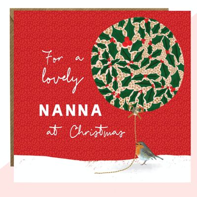 Encantadora tarjeta de Navidad Nanna