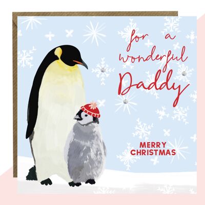 Maravillosa tarjeta de Navidad para papá