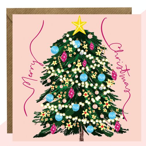 Merry Christmas Tree Christmas Card