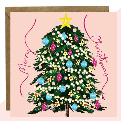 Frohe Weihnachtsbaum-Weihnachtskarte