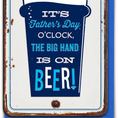 Fathers Day Oclock Funny Father's Day Card