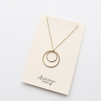 The Essentials - Necklace - Two superimposed circles
