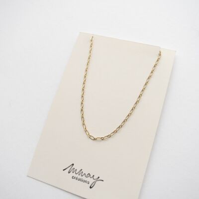 The Essentials - Necklace - Thin oval chain