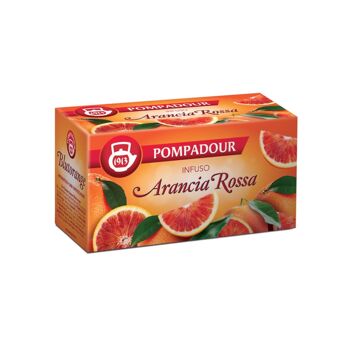Pompadour 1913 | Infusion d'orange sanguine sans caféine | Tisane Fruitée Orange - 20 Infusettes (60 Gr)